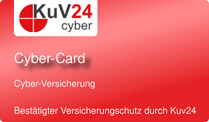 Ihre KuV24-cyber Haftpflicht-Card KuV24-berater Haftpflicht-Card